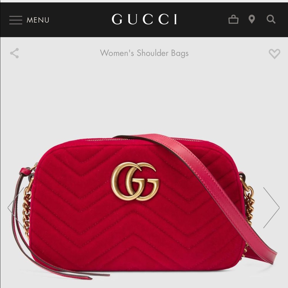 Gucci Marmont Velvet-Good Condition